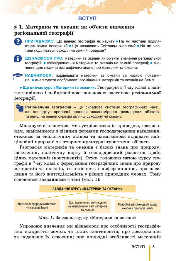 Geography. Grade 7 / Географія. 7 клас Vitoliless, Galina Lisicherova / Віталій Безуглі, Галіна Лізічарова 9786178370367-6