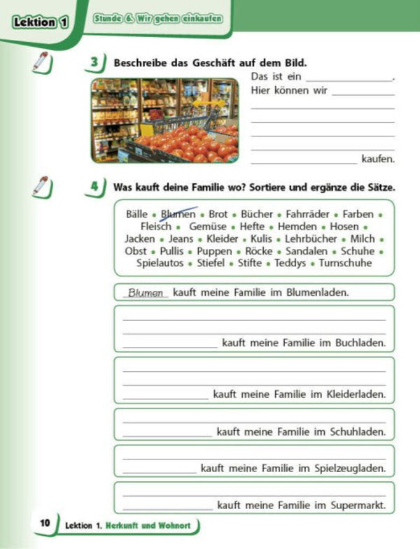German Language 4Th Grade Workbook German Learning Is Great! - Нмецька мова 4 клас Робочий зошит Deutsch lernen ist super! Svetlana Sotnikova, Anna Gogoleva - Свтлана Сотникова, Анна Гоголва 9786178775889-6