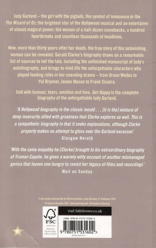 Get Happy. The Life of Judy Garland / Get Happy. The Life of Judy Garland Джеральд Кларк 978-0-7515-3160-2-2