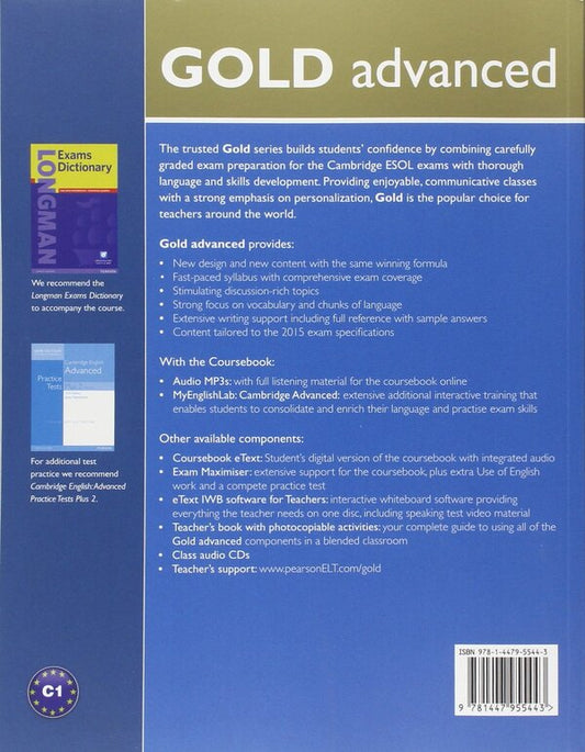 Gold Advanced. Coursebook with MyLab Pack / Gold Advanced. Coursebook with MyLab Pack Салли Берджесс, Аманда Томас 9781447955443-2