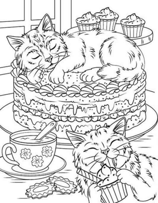 Great Book Of Coloring: Cats And Dogs (B) / Велика книга розмальовок : Коти та собаки (у) Yulia Kasparova / Джулія Каспарова 9789667617608-2