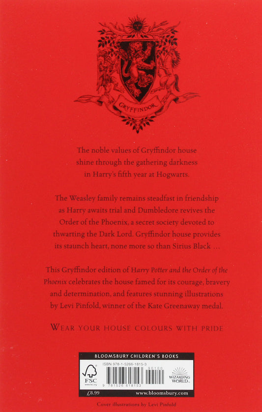 Harry Potter and the Order of the Phoenix. Gryffindor Edition / Harry Potter and the Order of the Phoenix. Gryffindor Edition Джоан Роулинг 9781526618153-2