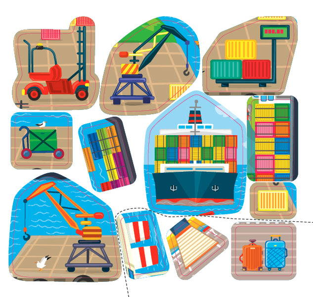 Helper stickers. Port and airport / Наліпки-помічниці. Порт і аеропорт Елена Собчук 978-617-544-096-4-5