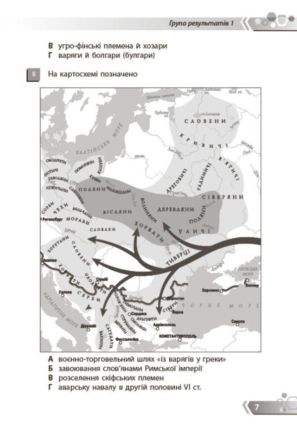 History Of Ukraine 7Th Grade Collection Of Tasks By Groups Of Results - сторя Украни 7 клас Збрник завдань за групами результатв Iryna Skirda, Sylvester Selegeev - рина Скрда, Сльвестр Селегв 9786178941482-6