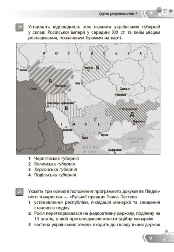 History Of Ukraine 9Th Grade Collection Of Tasks By Groups Of Results - сторя Украни 9 клас Збрник завдань за групами результатв Julia Glukhodedova - Юля Глуходдова 9786178941499-6
