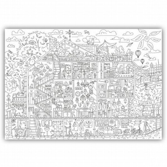 Home Sweet Home. XXL coloring page / Дім, милий дім. Розмальовка XXL 978-966-97625-5-9-2