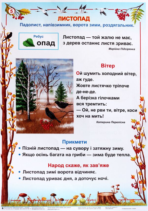 I Explore The World. Season. 1-2 Classes. Tables - Я дослджую свт. Пори року. 1-2 класи. Таблиц Natalya Budnaya, Zoya Golovko - Наталя Будна, Зоя Головко 9789661056694-4