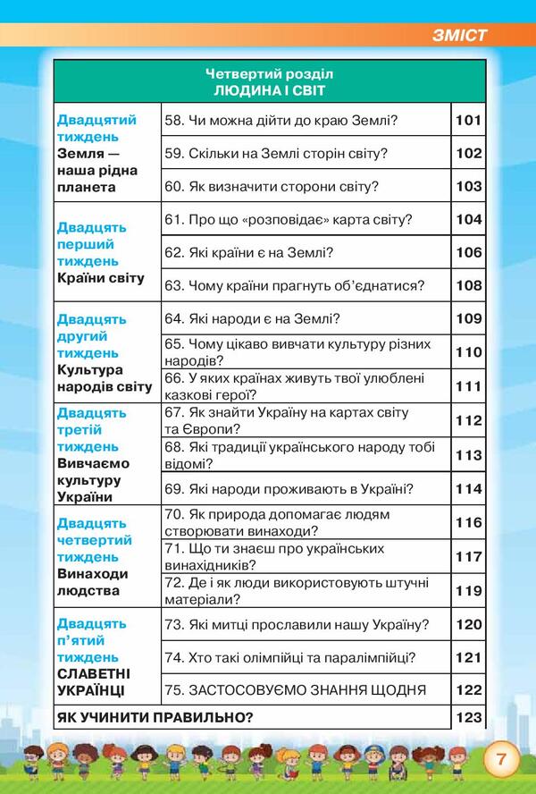 I explore the world. Textbook. Part 1. 2nd grade / Я досліджую світ. Підручник. Частина 1. 2 клас Ирина Грущинская, Зоя Хитрая 978-617-7712-41-0-6