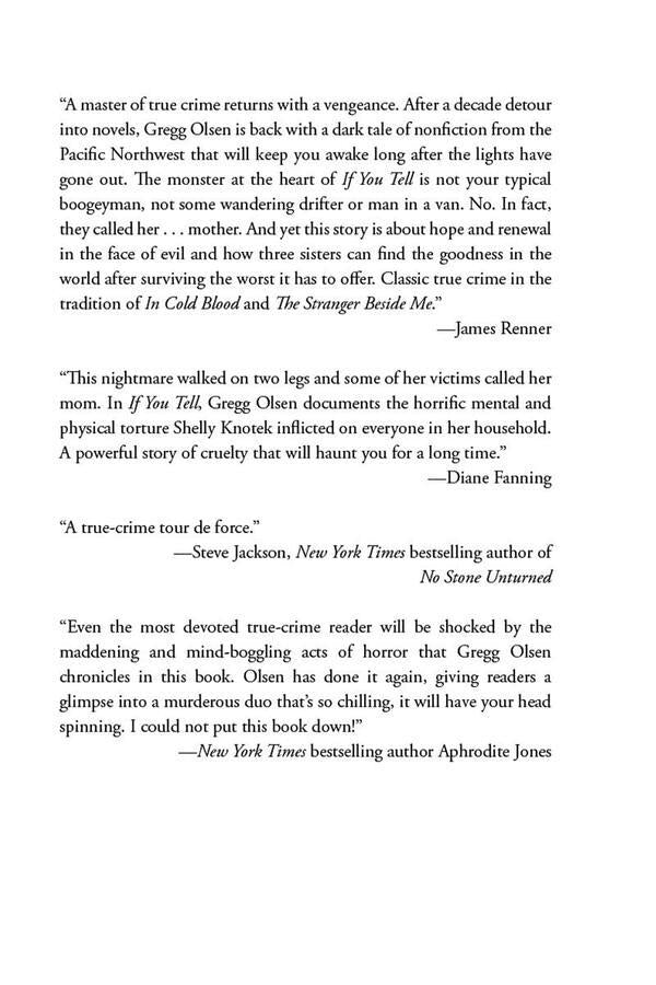 If You Tell / If You Tell Грегг Олсен 9781542005227-6