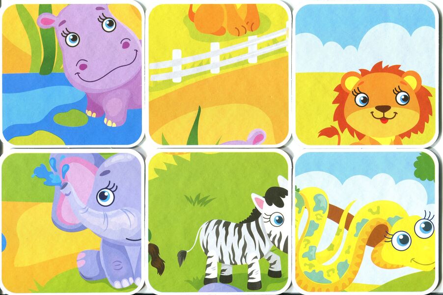 In the zoo. Animals on cards / У зоопарку. Тварини на картках -4