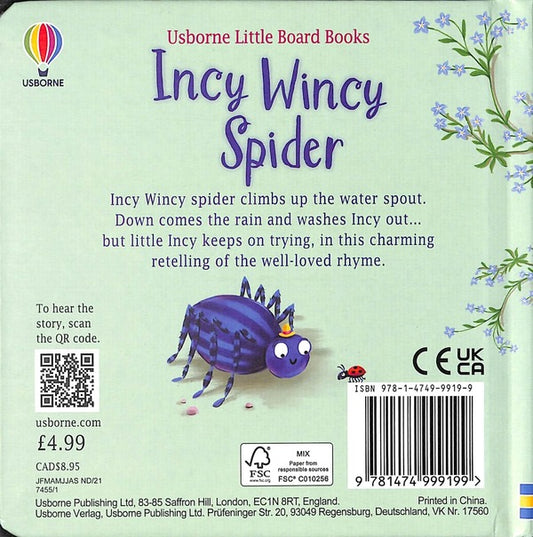 Incy Wincy Spider / Incy Wincy Spider Рассел Пантер 978-1-4749-9919-9-2