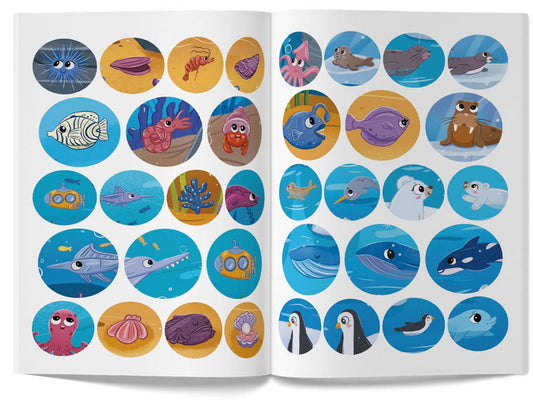 Interactive stickers.Sea / Інтерактивні наліпки. Море 978-617-547-338-2-2