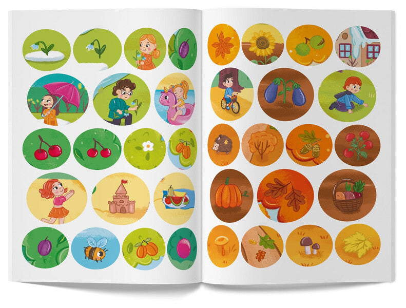 Interactive stickers. Season / Інтерактивні наліпки. Пори року 978-617-547-372-6-5