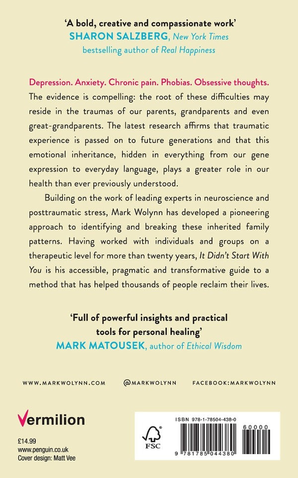 It Didn't Start With You. How Inherited Family Trauma Shapes Who We Are And How To End The Cycle Mark Wolynn / Марк Волинн 9781785044380-2