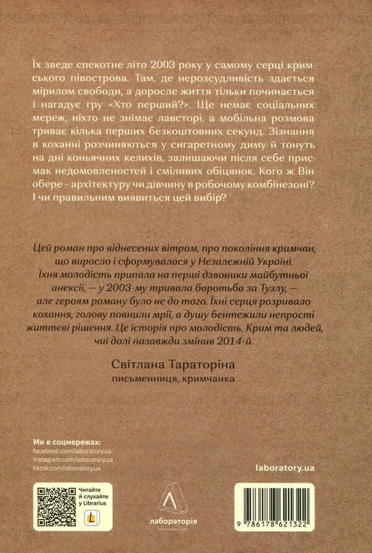 It's the time of losers, or it's cloudy with clear skies in the Crimean capital / Час невдах, або в кримській столиці хмарно з проясненнями Мила Смолярова 978-617-8621-32-2-2