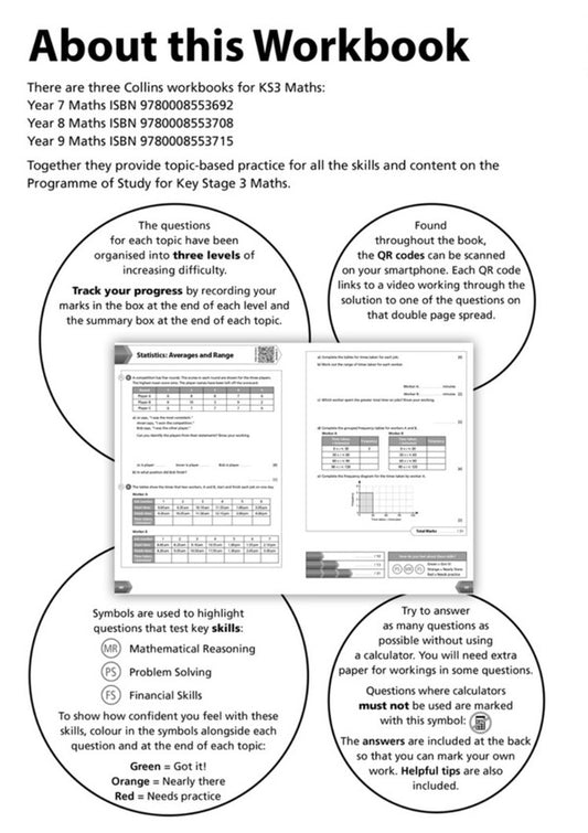 KS3 Maths Year 8 Workbook / KS3 Maths Year 8 Workbook 9780008553708-2