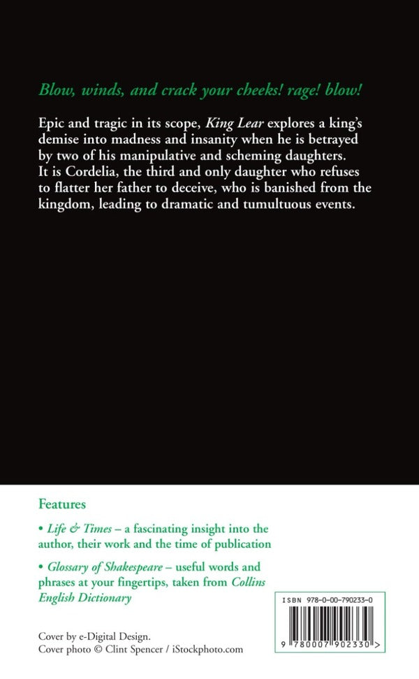 King Lear / King Lear Уильям Шекспир 978-0-00-790233-0-6