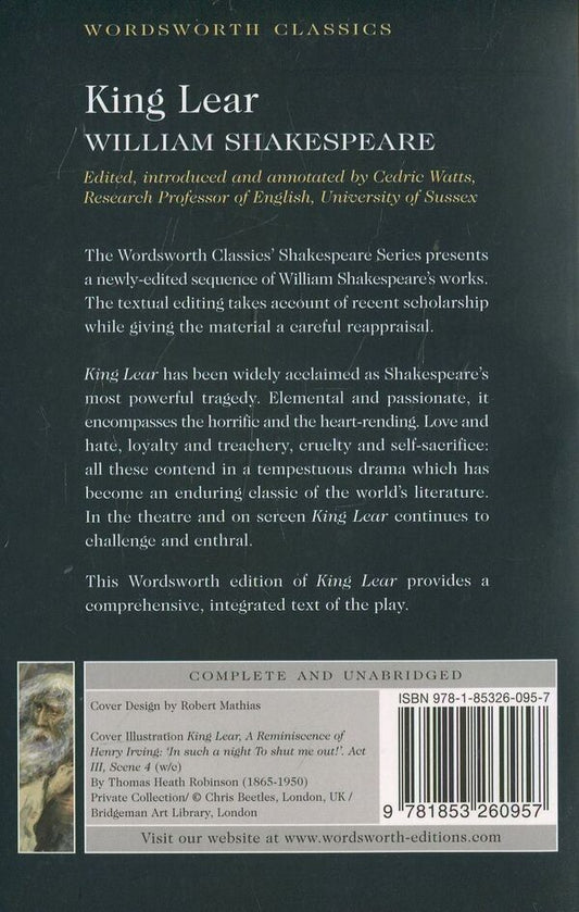 King Lear / King Lear Уильям Шекспир 978-1-85326-095-7-2