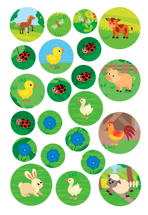 Large stickers for babies. Cheerful bee / Великі наліпки для малят. Весела бджілка Ирина Цыбань 978-966-284-876-2-6