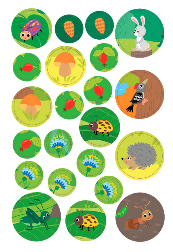 Large stickers for babies. Clever vixen / Великі наліпки для малят. Кмітлива лисичка Ирина Цыбань 978-966-284-878-6-6