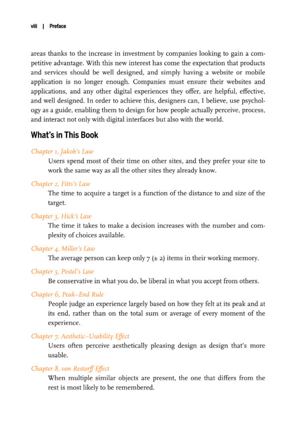 Laws of UX. Using Psychology to Design Better Products & Services / Laws of UX. Using Psychology to Design Better Products & Services Джон Яблонски 9781492055310-6