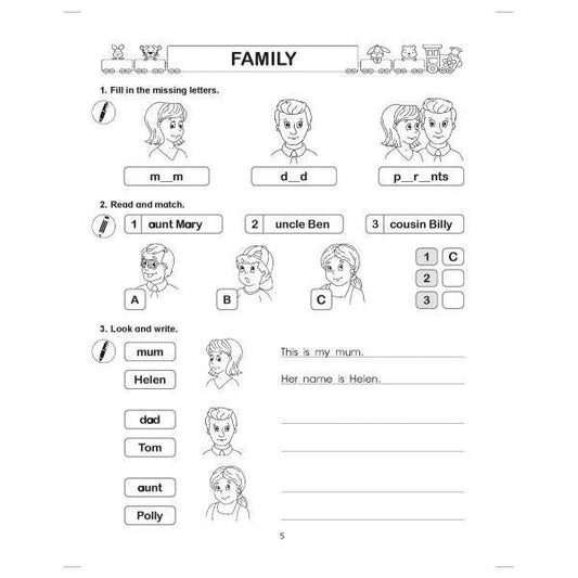 Let's Learn English. Let's learn English. Thematic vocabulary, training exercises, developmental tasks, audio recording. 2nd class / Let's Learn English. Вивчаймо англійську. Тематична лексика, тренувальні вправи, розвивальні завдання, аудіозапис. 2 клас Ирина Доценко, Оксана Евчук 978-617-539-308-6-2