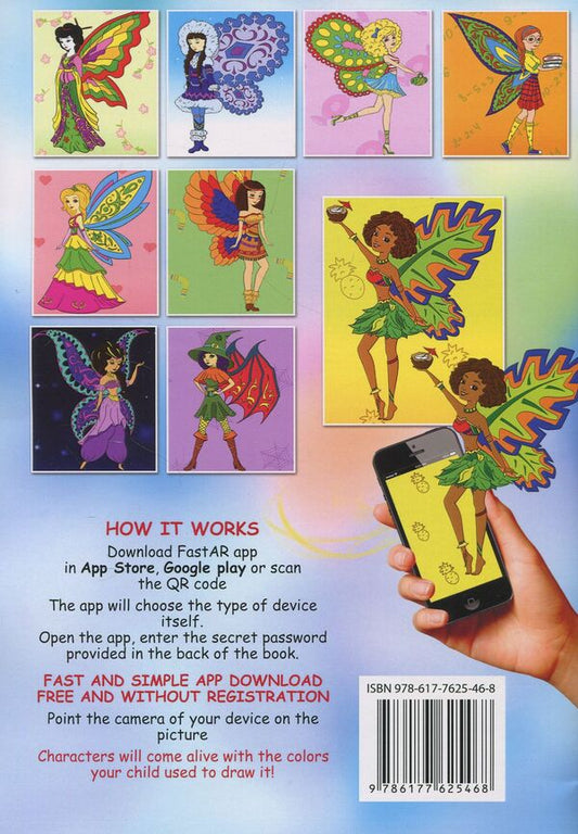Live Coloring Book for Girls. Magical Fairies / Live Coloring Book for Girls. Magical Fairies 978-617-7625-46-8-2