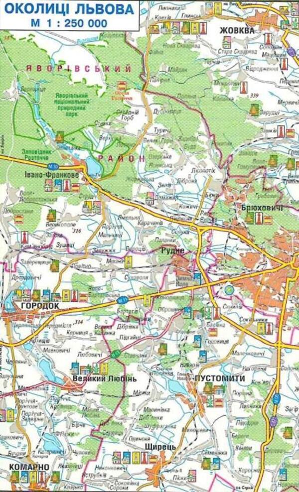 Lviv city plan 1:19,000 / Львів план міста м-б 1:19 000 9786177208654-3