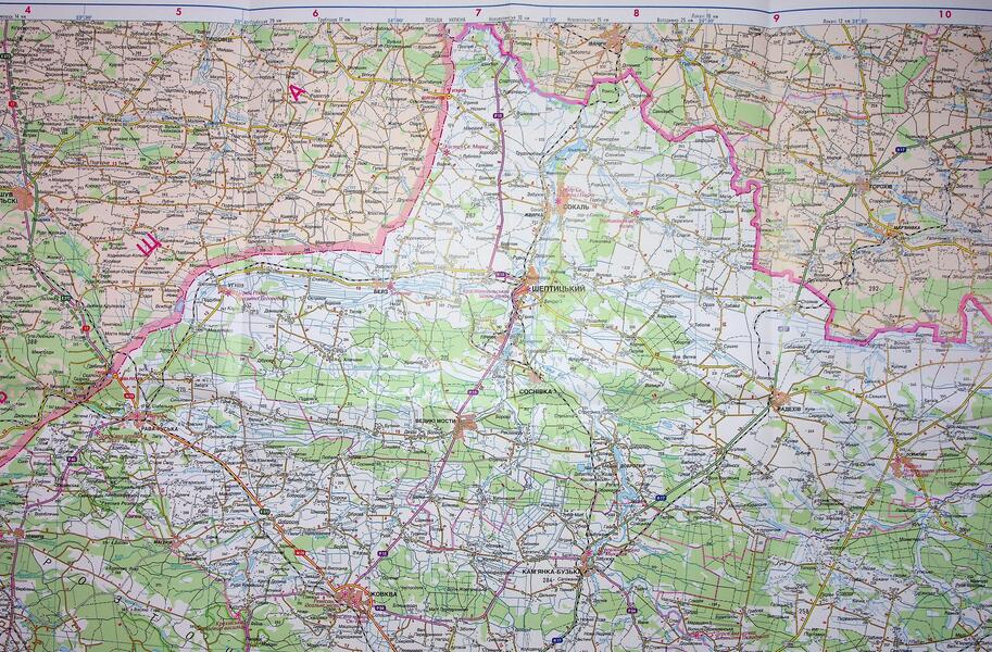 Lviv region. Map of highways. M-B 1: 250 000 / Львівська область. Карта автомобільних шляхів. М-б 1:250 000 9786177447756-5