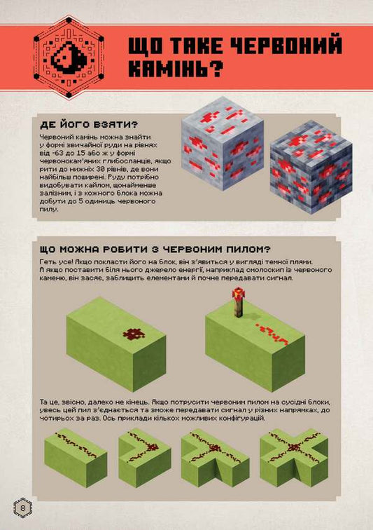 MINECRAFT. Redstone Guide / MINECRAFT. Посібник з червоного каменю Thomas McBrain / Томас Макбраєн 9786175231548-2