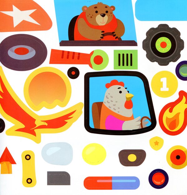 Machine. Stickers for babies 1+ / Машина. Наклейки для малюків 1+ 978-966-440-061-6-6
