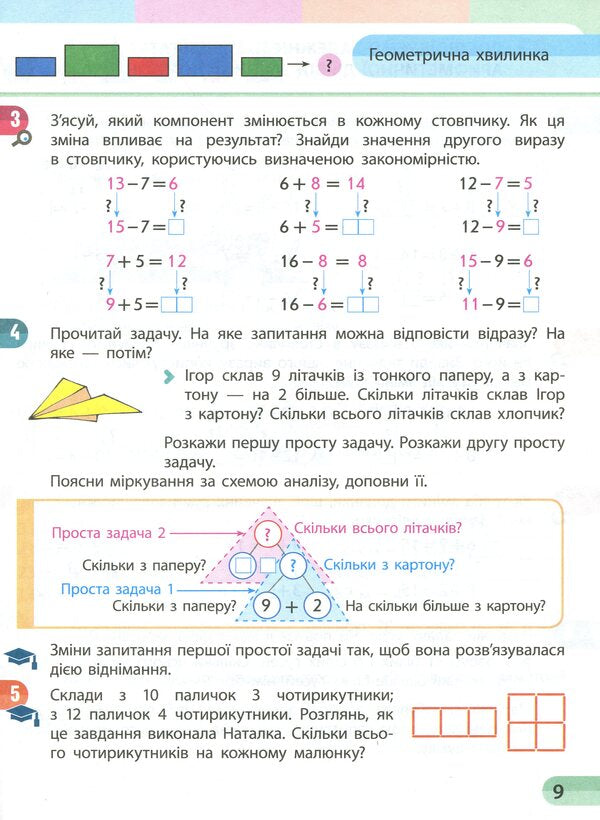 Math. 2nd class. Study notebook in 4 parts. Part 2 (+ Working independently 2 + Color tab) / Математика. 2 клас. Навчальний зошит у 4 частинах. Частина 2 (+ Додаток 'Працюю самостійно 2' + Кольорова вкладка) Оксана Оноприенко, Светлана Скворцова 978-617-09-5441-1-6