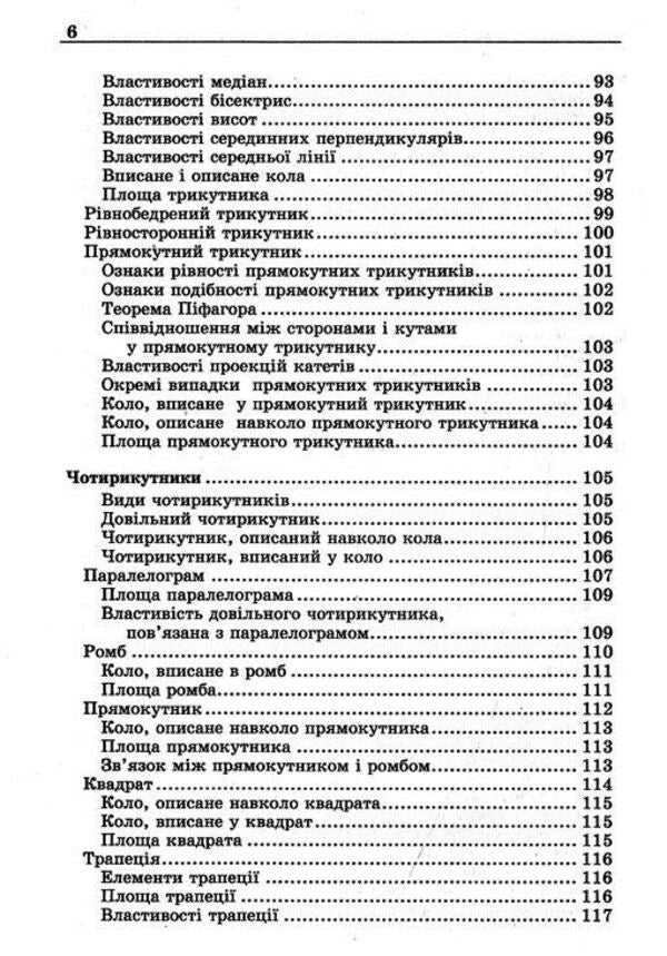 Math. Visual guide with examples / Математика. Наочний довідник з прикладами Лев Генденштейн, Алла Ершова 9789668319495-6