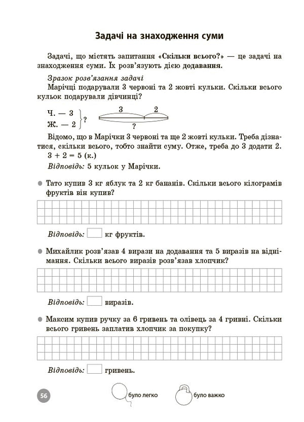 Mathematics. 1St Grade. Oral Calculation Skills Tasks And Tasks Solving / Математика. 1 клас. Завдання для відпрацювання навичок усних обчислень та розв’язання задач S. Stadnik / С. Стадник 9786170043535-6