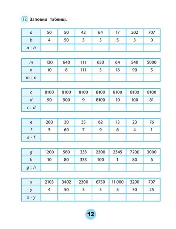 Mathematics. 4Th Grade Workbook Of Practical Tasks - Математика. 4 клас. Зошит практичних завдань Inna Danilyna, Olga Klymyshena - нна Данилна, Ольга Клмшена 9789662845556-5