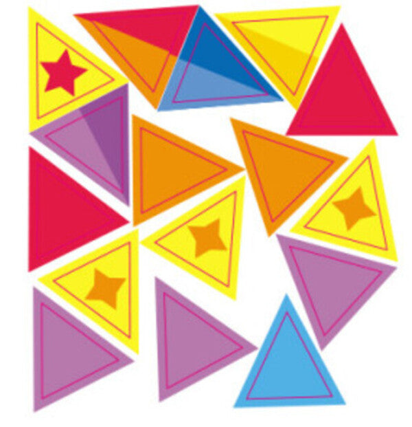 Mosaic of stickers. Glue the triangles. 3+ / Мозаїка з наліпок. Клеїмо трикутники. 3+ Ирина Пушкар 9789667516055-6