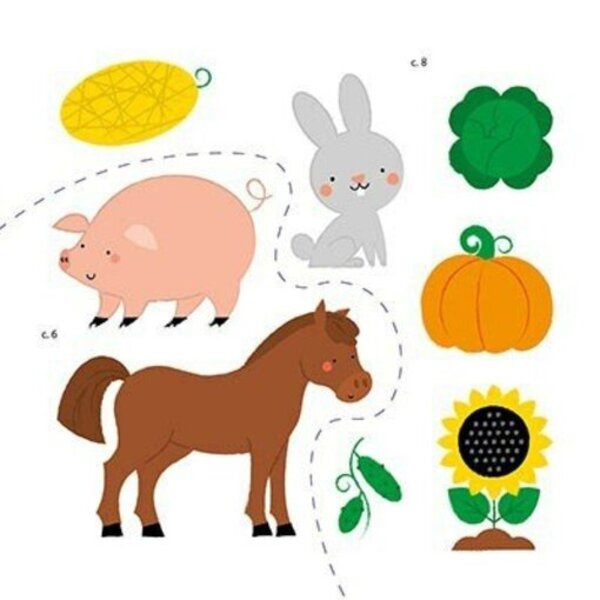 My first words with stickers. On the farm / Мої перші слова з наліпками. На фермі Алена Пуляева 9786170986832-6