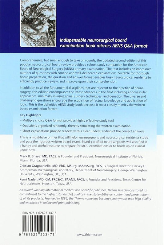Neurosurgery Practice Questions And Answers Mark Chaya, Christian Gagnaniello, Remy Nader / Марк Шайя, Кристиан Гагнаньелло, Реми Надер 9781626233478-2