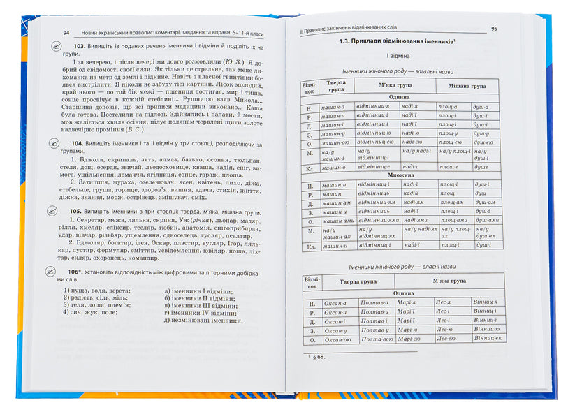 New Ukrainian spelling. Comments, tasks and exercises. 5-11th grades / Новий Український правопис. Коментарі, завдання та вправи. 5–11-й класи 9786170041289-6