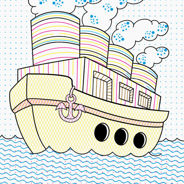 New water coloring pages. Transport / Нові водяні розмальовки. Транспорт 9789667502140-5