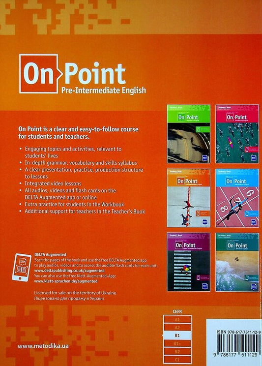 On Point B1. Pre-Intermediate English. student's book / On Point B1. Pre-Intermediate English. Student's book Луис Роджерс, Кэти Роджерс 9786177511129-2