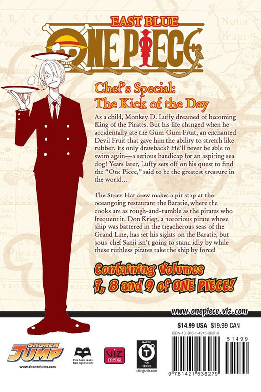 One Piece. 3-in-1 Edition. Volume 3 / One Piece. 3-in-1 Edition. Volume 3 Эйитиро Ода 978-1-4215-3627-9-2