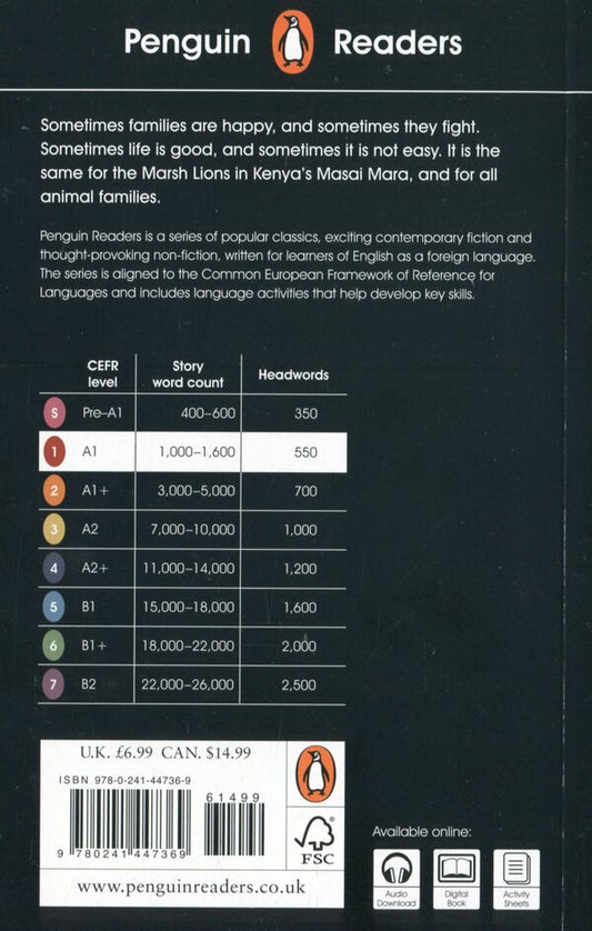 Penguin Readers. Level 1. Dynasties. Lions / Penguin Readers. Level 1. Dynasties. Lions Стивен Мосс 978-0-241-44736-9-2