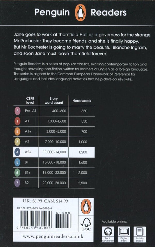 Penguin Readers. Level 4. Jane Eyre Charlotte Bronte / Шарлотта Бронте 9780241430934-2