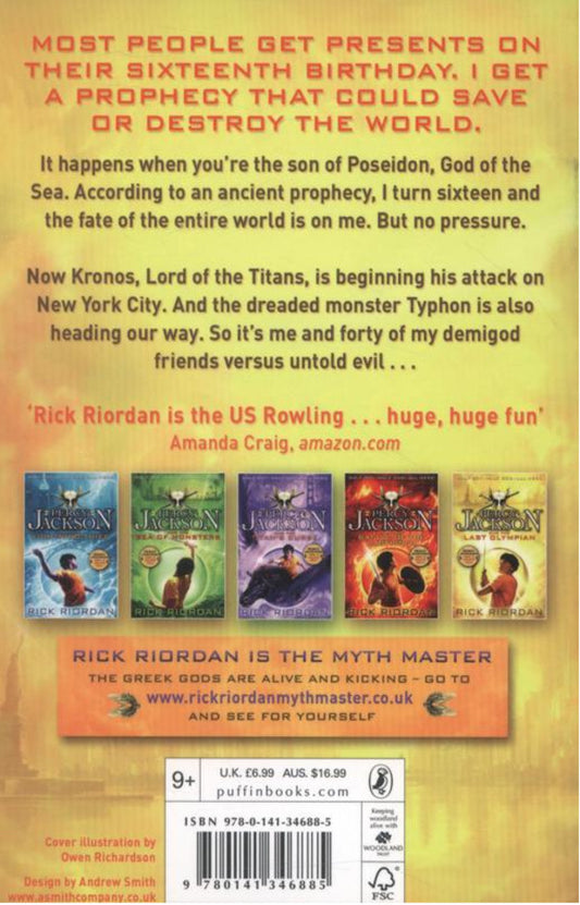 Percy Jackson And The Last Olympian. Book 5 Rick Riordan / Рик Риордан 9780141346885-2