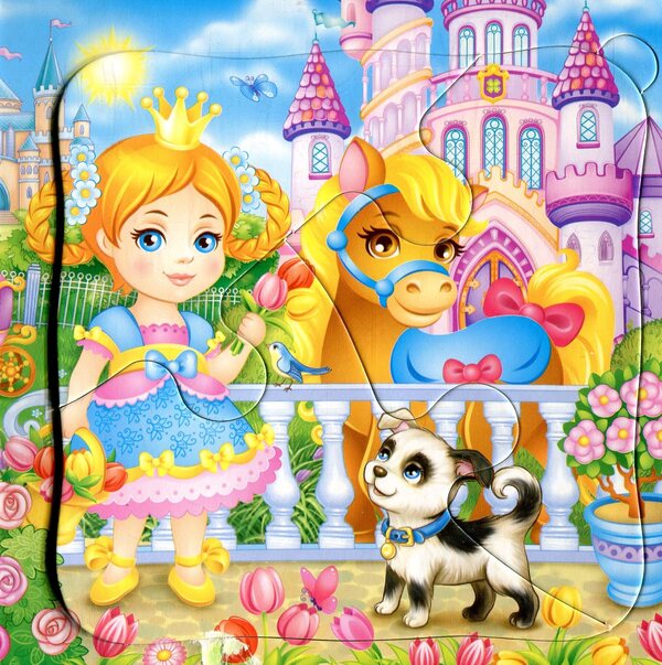 Princesses. 5 puzzles / Принцеси. 5 пазлів Наталья Томашевская 978-966-913-826-2-4