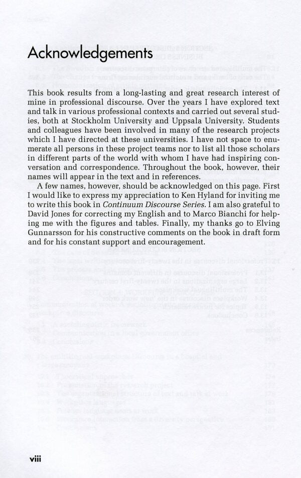 Professional Discourse / Professional Discourse Бритт-Луиза Гуннарссон 978-0-8264-9251-7-6