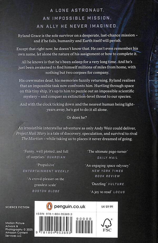 Project Hail Mary Andy Weir / Энди Вейр 9781804953693-2