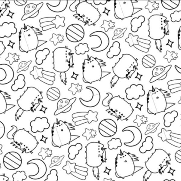 Pusheen. Coloring book / Pusheen. Розмальовка Клэр Белтон 978-617-523-203-3-3