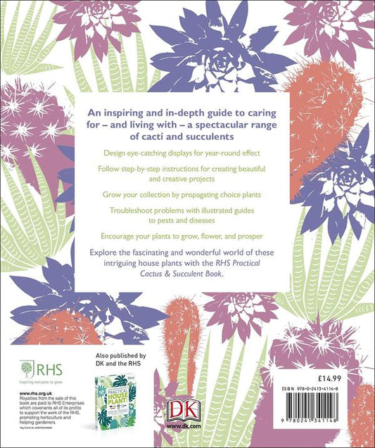 RHS Practical Cactus And Succulent Book. How To Choose, Nurture, And Display More Than 200 Cacti And Succulents / Author not specified 9780241341148-2